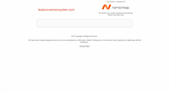 Desktop Screenshot of leadconversionsystem.com